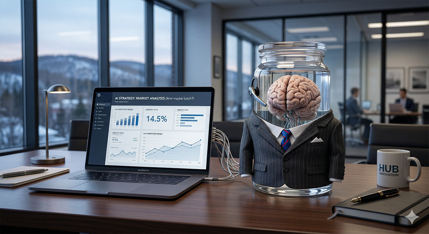 AI working alongside a small business owner — VibrantSpace